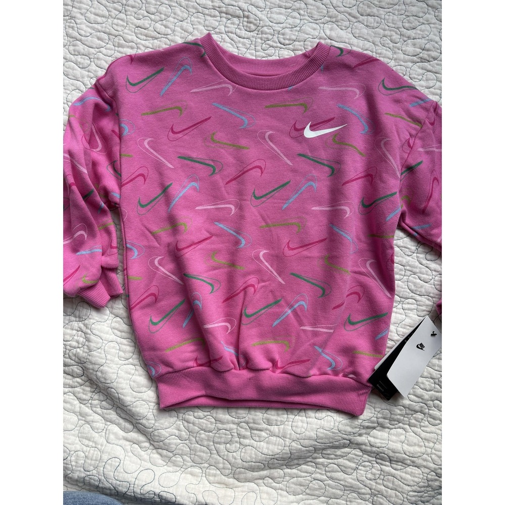 Nike Girl's Size XS‎ (4) Pink Sweatshirt #654
